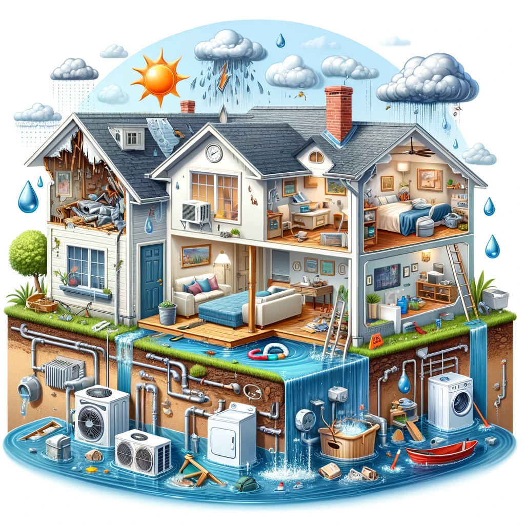 Locating sources of water damage in your home